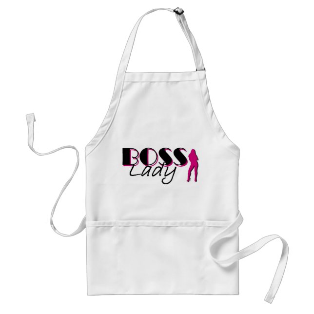 Boss Lady Apron (Fuchsia) (Front)