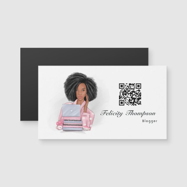 Boss Lady Blogger QR Code (Front/Back)