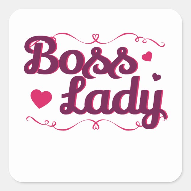 Boss Lady Boss s Day Women Female Supervisor Square Sticker (Front)