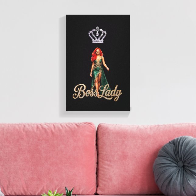 Boss Lady Canvas Print (Insitu(LivingRoom))