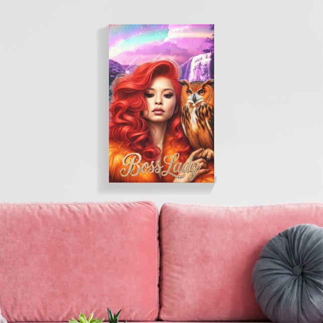 Boss Lady Canvas Print (Insitu(LivingRoom))