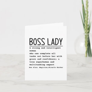 Boss lady card