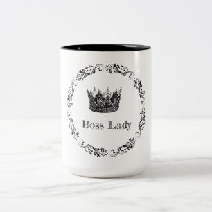 Boss Lady CEO Manager Director Two-Tone Coffee Mug