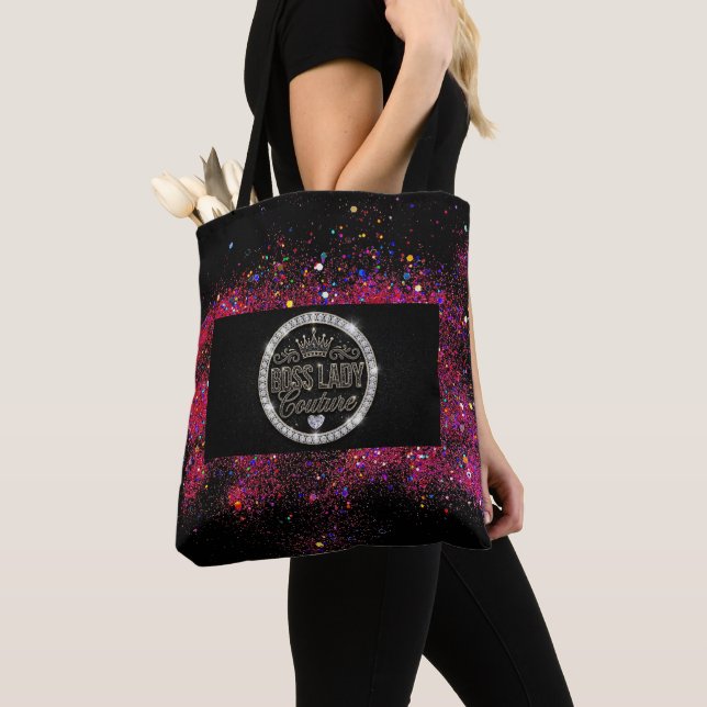 Boss Lady Couture All-Over-Print Tote Bag (Close Up)