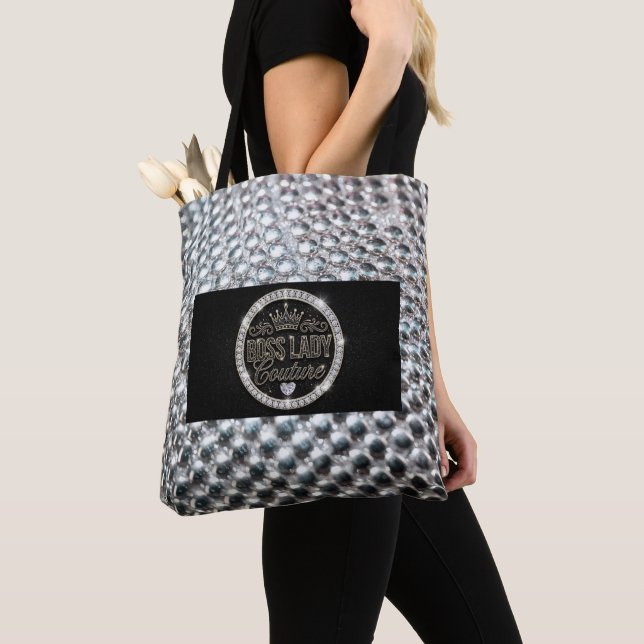 Boss Lady Couture All-Over-Print Tote Bag (Close Up)