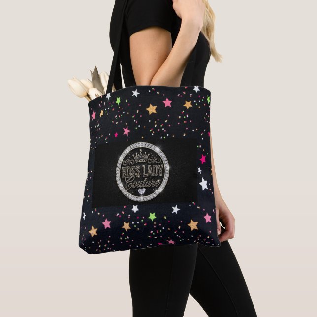 Boss Lady Couture All-Over-Print Tote Bag (Close Up)