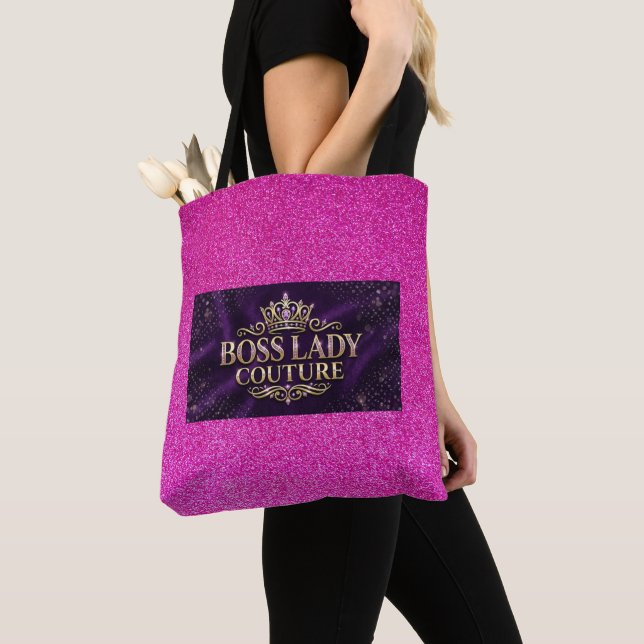 Boss Lady Couture All-Over-Print Tote Bag (Close Up)