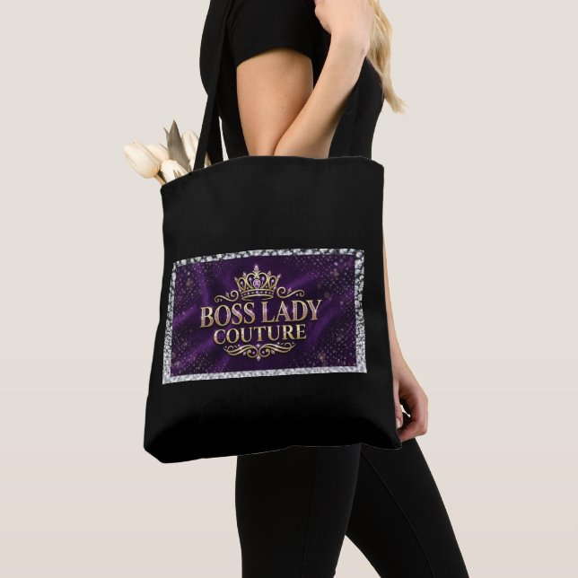 Boss Lady Couture All-Over-Print Tote Bag (Close Up)