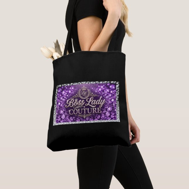 Boss Lady Couture All-Over-Print Tote Bag (Close Up)