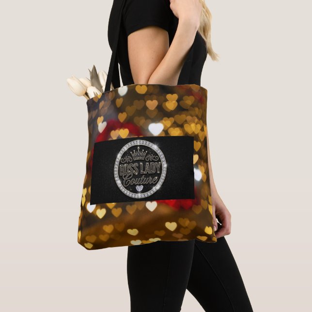 Boss Lady Couture All-Over-Print Tote Bag (Close Up)