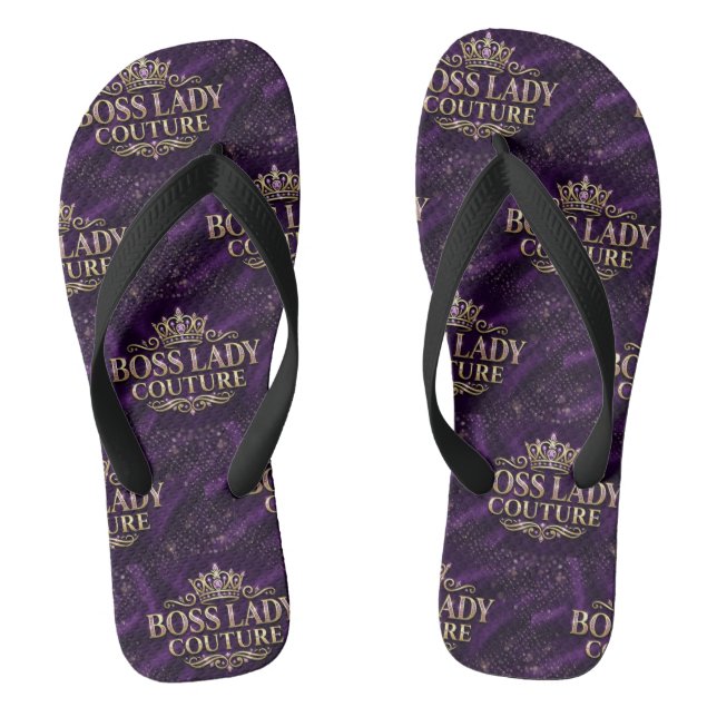 Boss Lady Couture Pair of Flip Flops (Footbed)