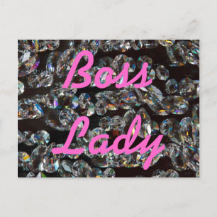 Boss Lady Crystals Postcard