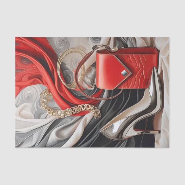 Boss Lady Day or Night, Modern Woman Tissue Paper (Front)