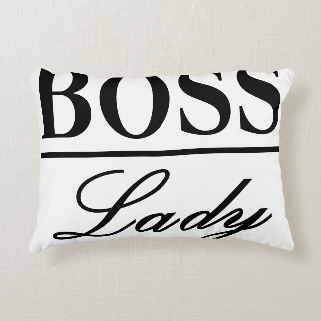 BOSS LADY DECORATIVE CUSHION (Front)