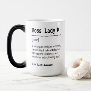 Boss Lady Definition Magic Mug