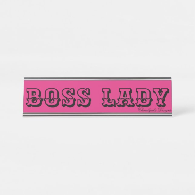 BOSS LADY DESK NAME PLATES (Front)