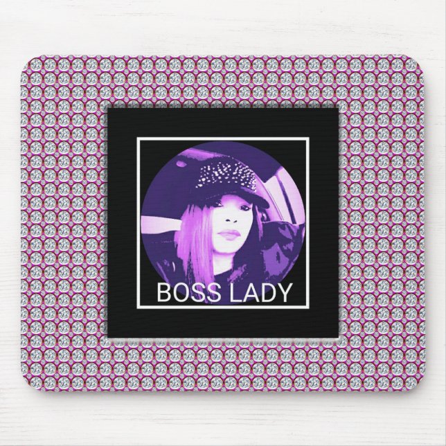 Boss Lady Diamonds Mousepad (Front)