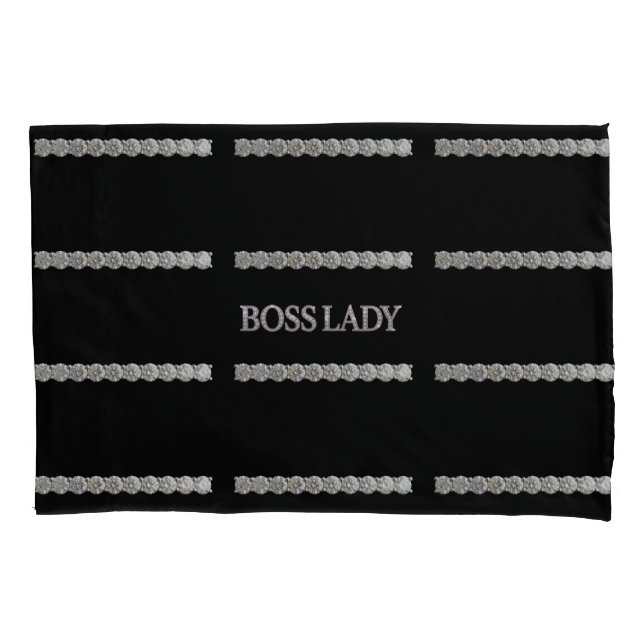 Boss Lady Diamonds Pillowcase (Front)
