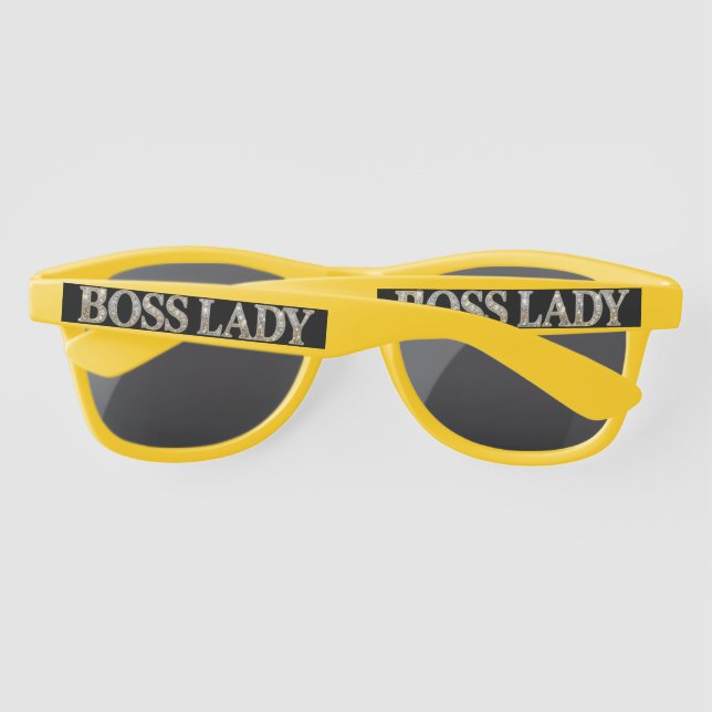Boss Lady Diamonds Plastic Sunglasses (Back)