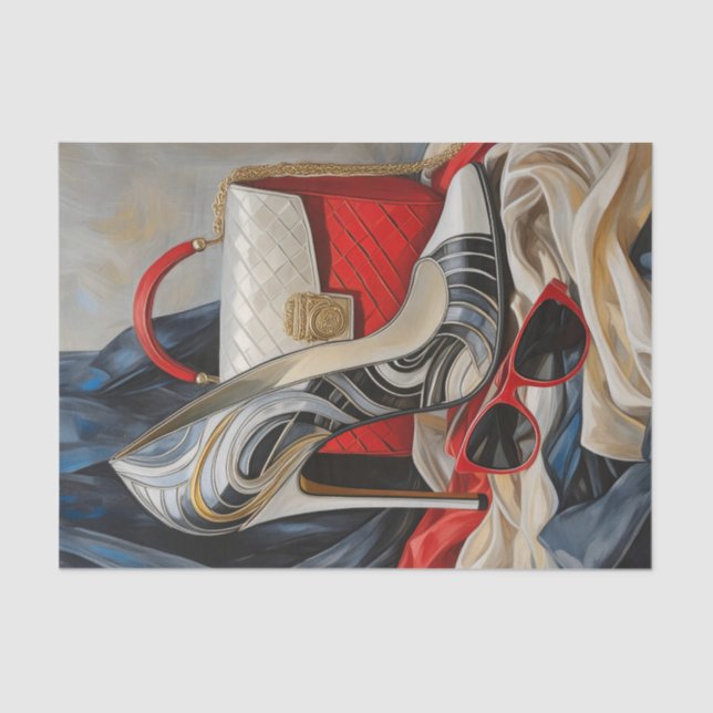 Boss Lady Dressed to Impress, Modern Woman Tissue Paper (Front)