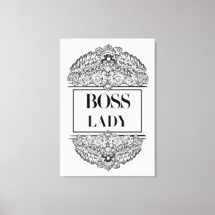 Boss Lady – Elegant Empowerment Canvas Print