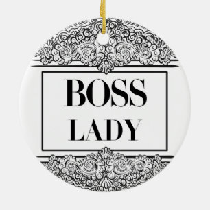 Boss Lady – Elegant Empowerment Ceramic Tree Decoration