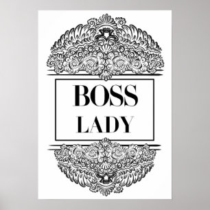 Boss Lady – Elegant Empowerment Poster