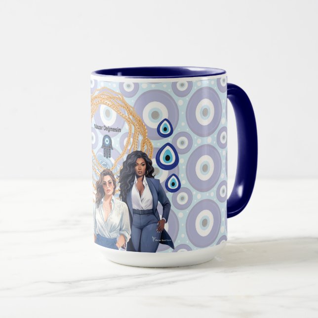 Boss lady Evil eye Mug (Front Right)