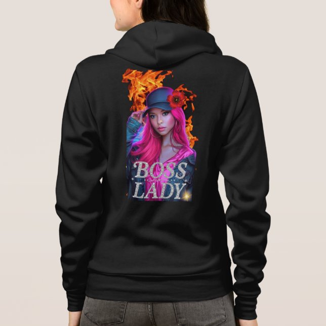Boss Lady Fire Hoodie (Back)