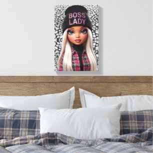 Boss Lady Glam Doll Canvas Print