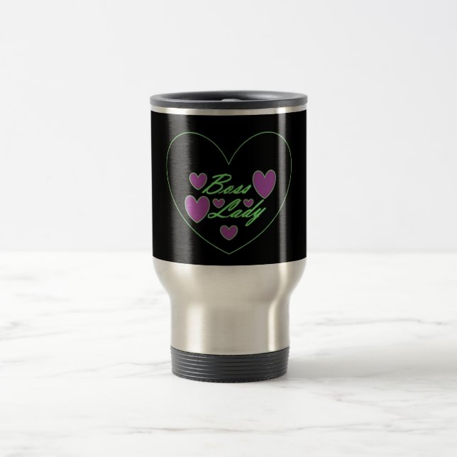 Boss Lady Hearts Mug (Center)