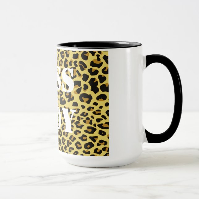 Boss Lady Leopard Print Mug (Right)