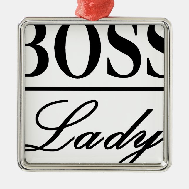 BOSS LADY METAL TREE DECORATION (Front)