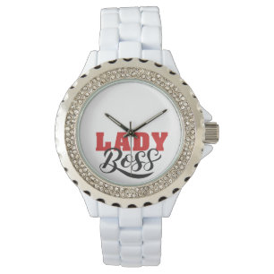 Boss Lady Mindset – Powerful Women Quote Design Watch