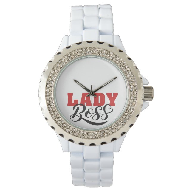 Boss Lady Mindset – Powerful Women Quote Design Watch (Front)
