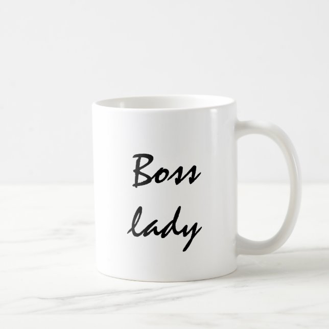 "Boss lady"  Mug for the woman in charge (Right)
