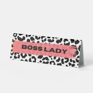Boss Lady Name Plate and Desk Sign Style 2