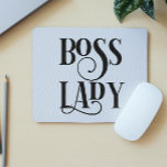 Boss Lady Office Work Humor Mouse Mat<br><div class="desc">This design was created though digital art. It may be personalized in the area provide or customizing by choosing the click to customize further option and changing the name, initials or words. You may also change the text color and style or delete the text for an image only design. Contact...</div>