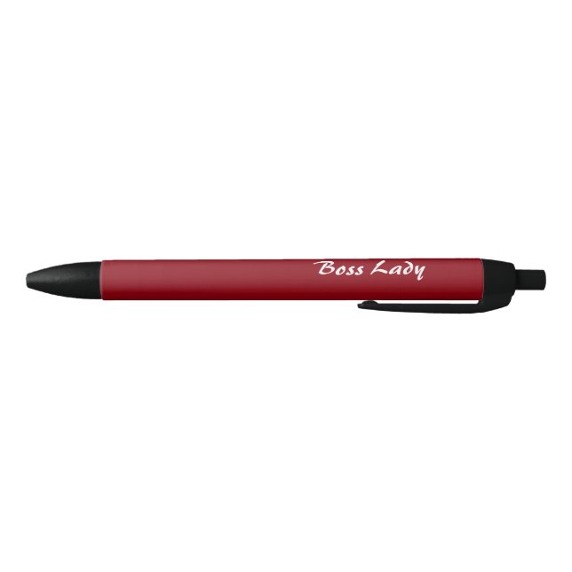 Boss Lady Pen Gift for Female Boss Add Your Colour (Bottom)