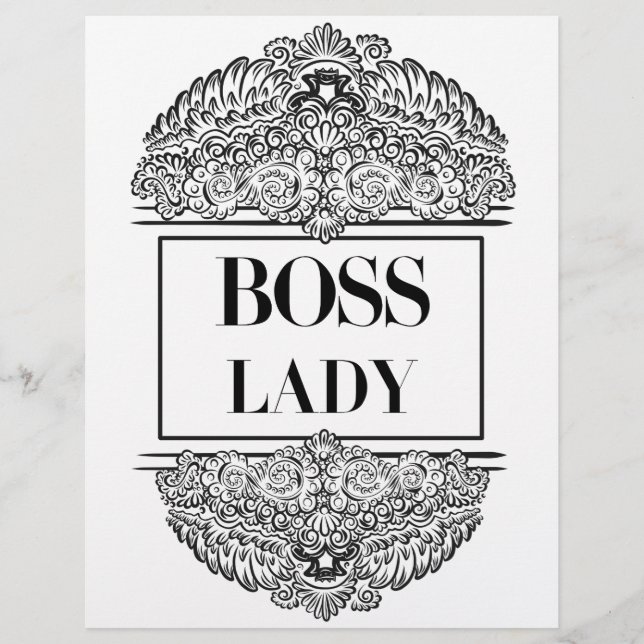 Boss Lady- Positive Quote´s (Front)