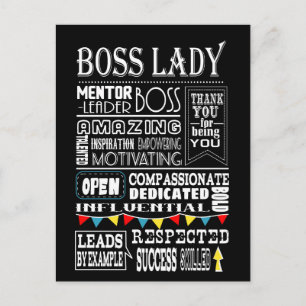 Boss lady Postcard