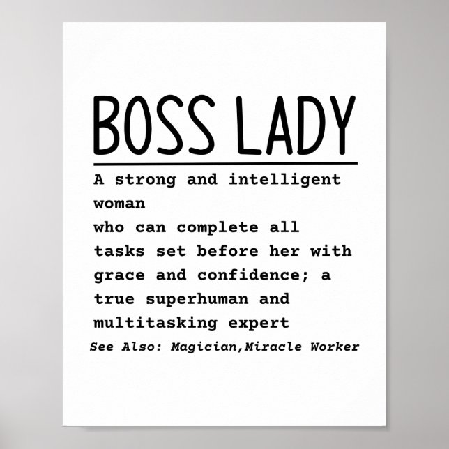 Boss Lady Poster (Front)