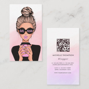 Boss Lady QR Code Business Card