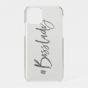 Boss Lady Quote Modern Clear iPhone XS Cases