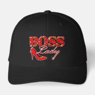 Boss Lady Red High Heel Fashion Trucker Hat