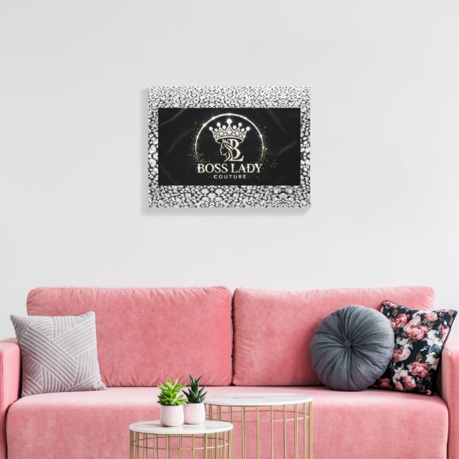 Boss Lady Stretched Canvas Print (Insitu(LivingRoom))