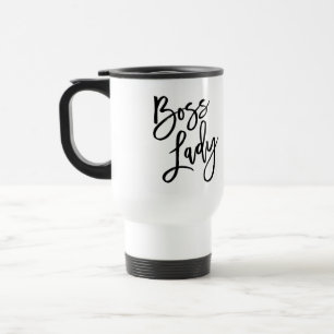 Boss Lady Trendy Lettering Travel Mug