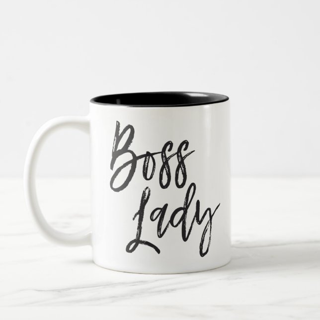 Boss Lady Two-Tone Coffee Mug (Left)