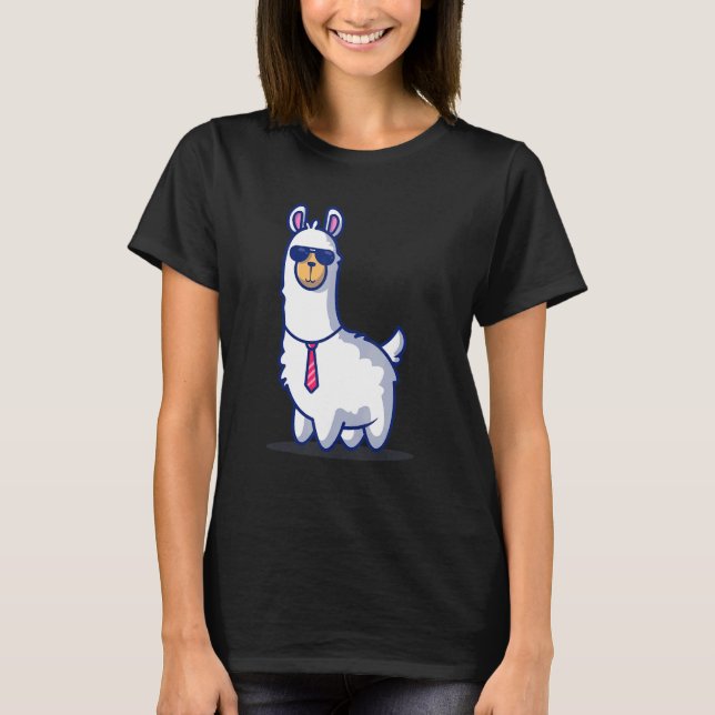 Boss Llama Alpaca Boy  Girl  Kids T-Shirt (Front)