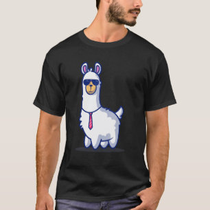 Boss Llama Alpaca Boy Girl Kids T-Shirt
